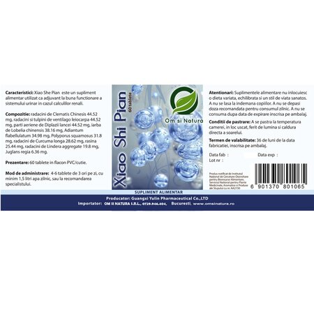 Xiao Shi Pian, 60 capsule, Om si Natura 714555