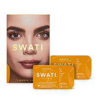 Lentile de contact colorate nuanta Honey, 2 bucati, Swati