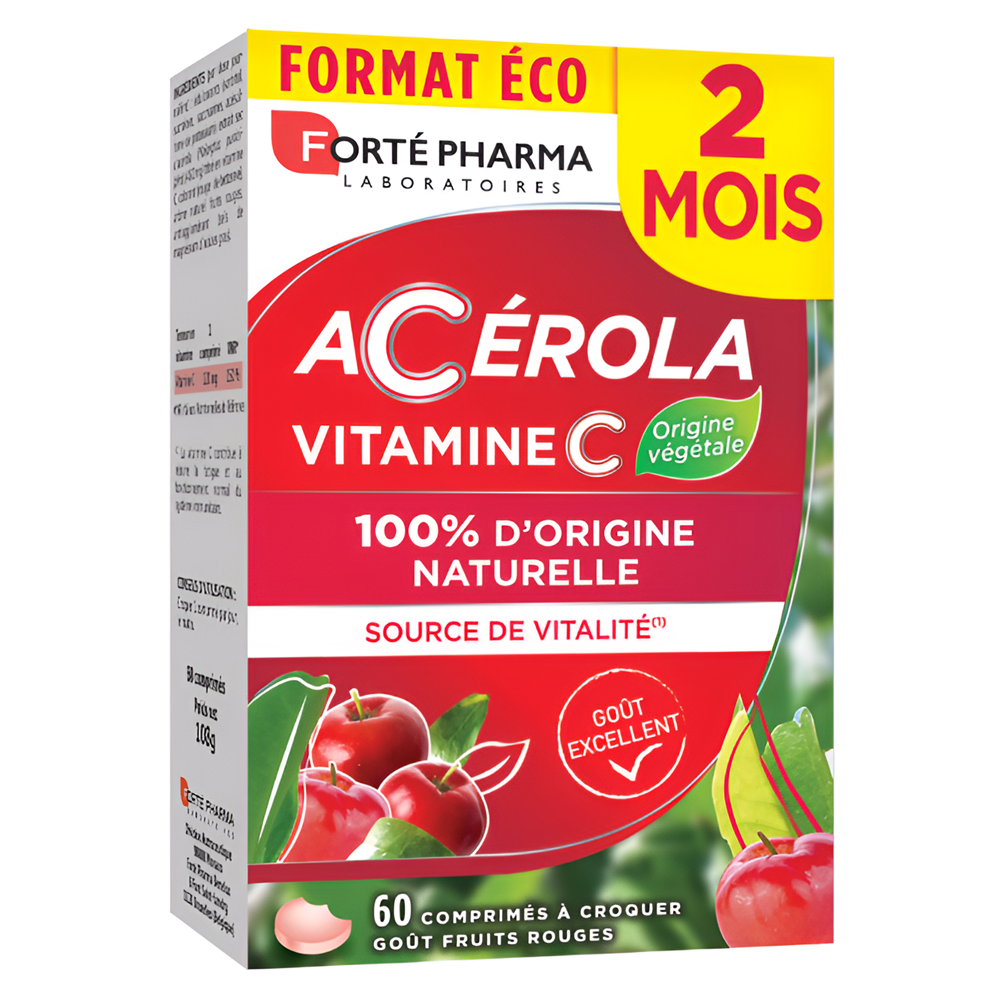 Acerola Vitamina C, 60 comprimate masticabile, Forte Pharma