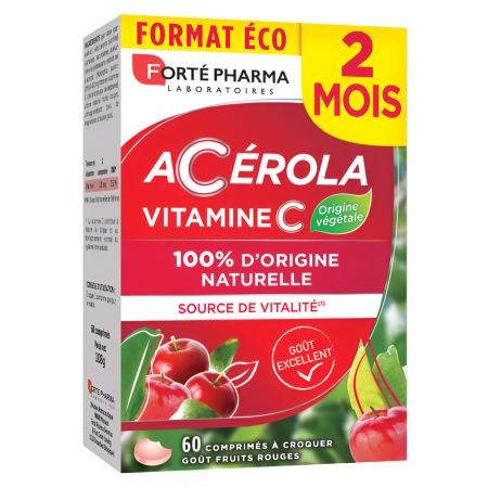 Acerola Vitamina C, 60 comprimate masticabile, Forte Pharma
