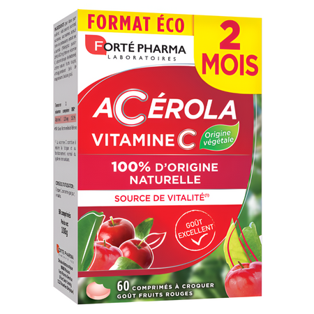 Acerola Vitamina C, 60 comprimate masticabile, Forte Pharma