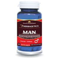 Tonic sexual pentru barbati Man, 60 capsule, Herbagetica