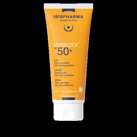 Lotiune protectie solara hidratanta UVEBLOCK 50+, 100 ml, Isis Pharma