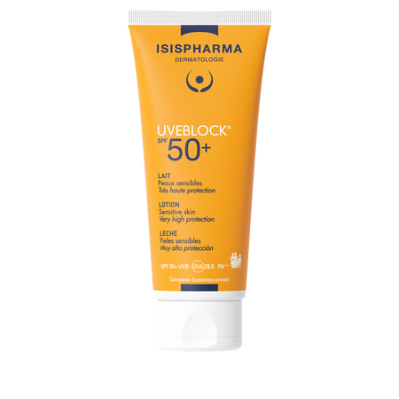 Lotiune protectie solara hidratanta UVEBLOCK 50+, 100 ml, Isis Pharma