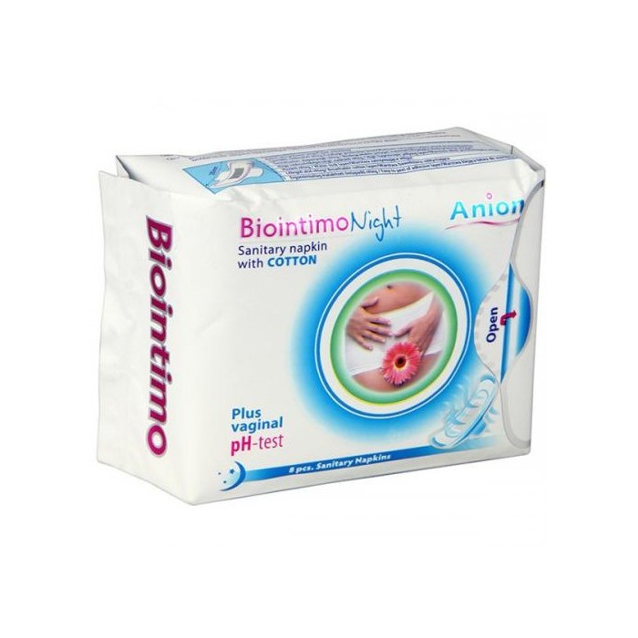 Absorbante de noapte, 8 bucati, Biointimo