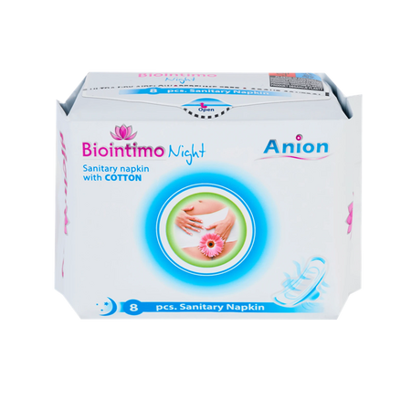 Absorbante de noapte, 8 bucati, Biointimo