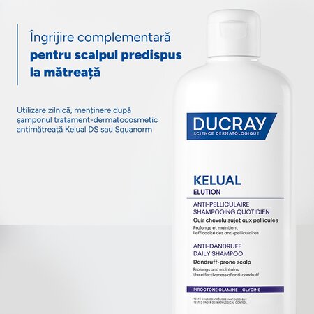 Sampon reechilibrant anti-recidiva Elution, 200 ml, Ducray 731095