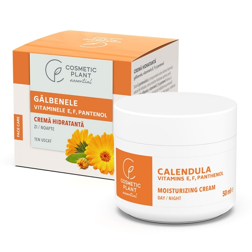 Crema hidratanta cu galbenele Essential, 50 ml, Cosmetic Plant