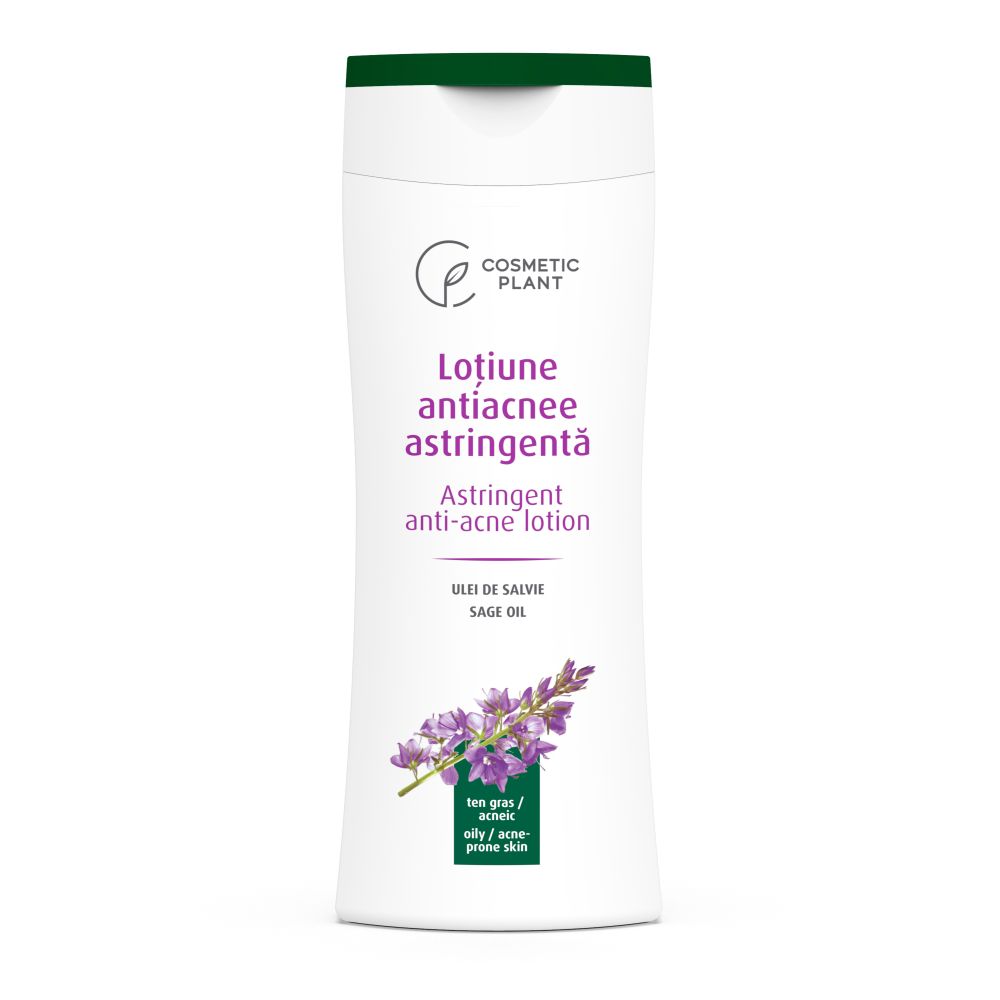 Loțiune antiacnee astringentă cu ulei de salvie Essential, 200 ml, Cosmetic Plant