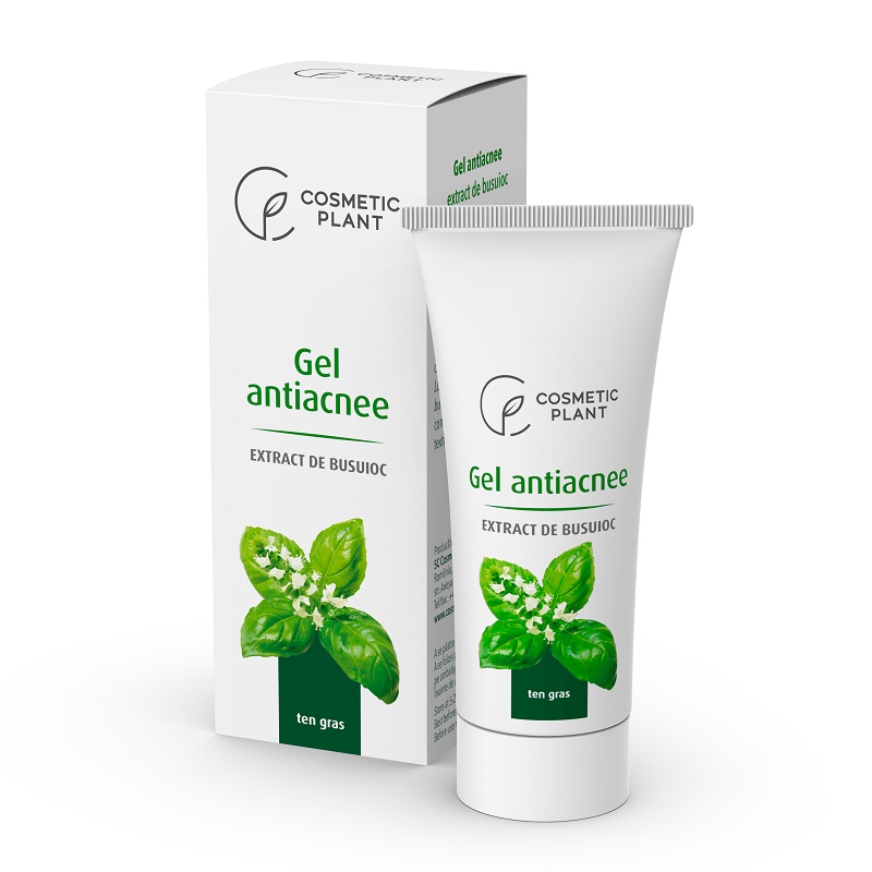 Gel  antiacnee cu extract de busuioc Essential, 100 ml, Cosmetic Plant