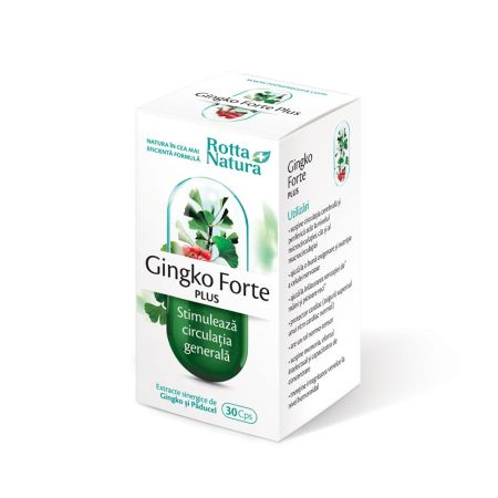 Ginkgo Forte Plus, 30 capsule, Rotta Natura