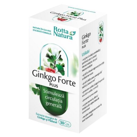 Ginkgo Forte Plus, 30 capsule, Rotta Natura