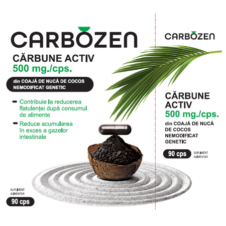 Carbozen, 500 mg, 90 capsule, Rotta Natura 598201