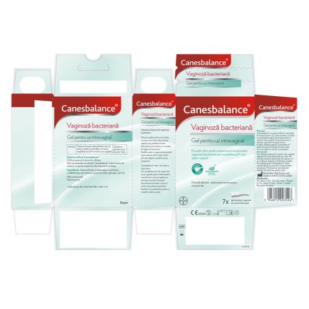 Gel pentru vaginita bacteriana Canesbalance, 7 aplicatoare, Bayer 701036