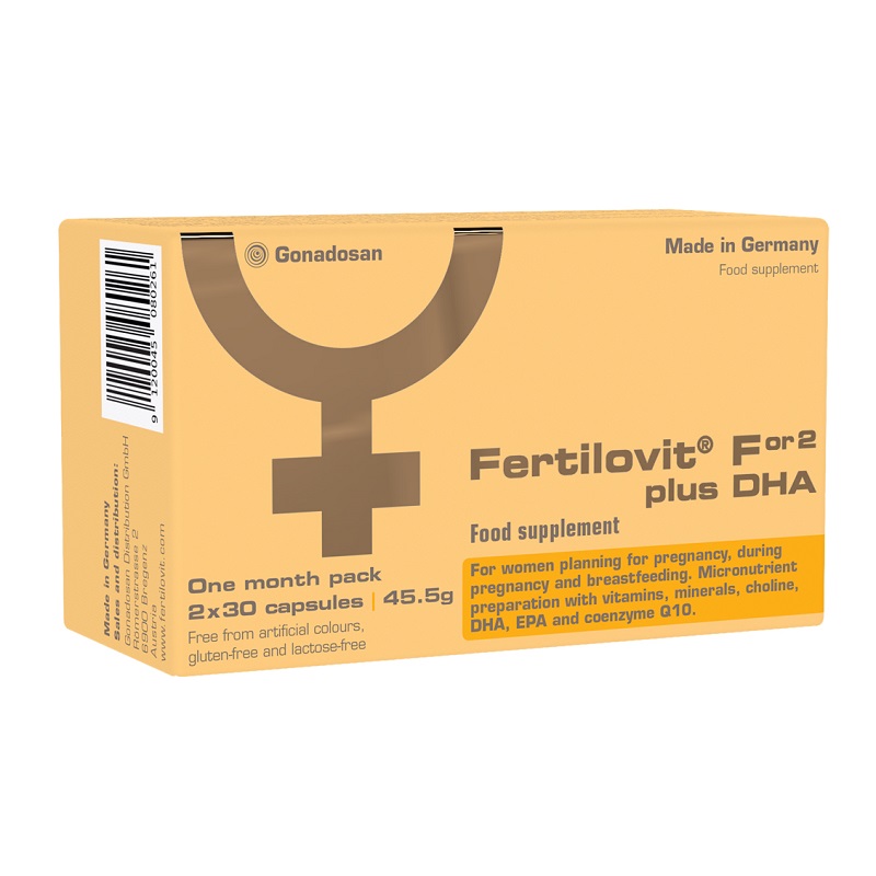 Fertilovit For2 plus DHA, 60 capsule, Gonadosan