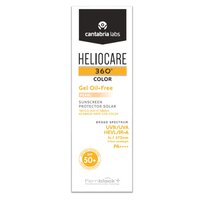 Gel pentru protectie solara cu SPF 50+ Heliocare 360 Color, Nuanta Pearl, 50 ml, Cantabria Labs