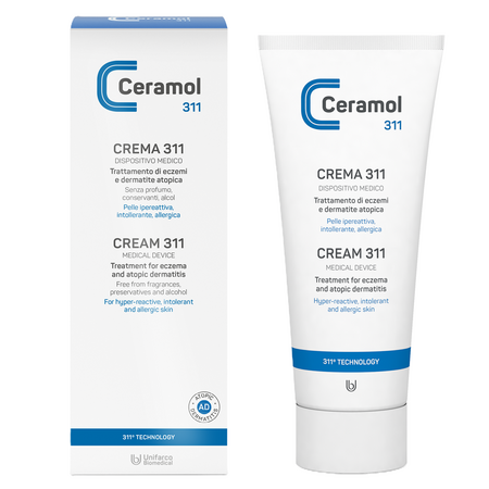 Crema tratament pentru piele uscata, deshidratata si cu dermatita, 200 ml, Ceramol