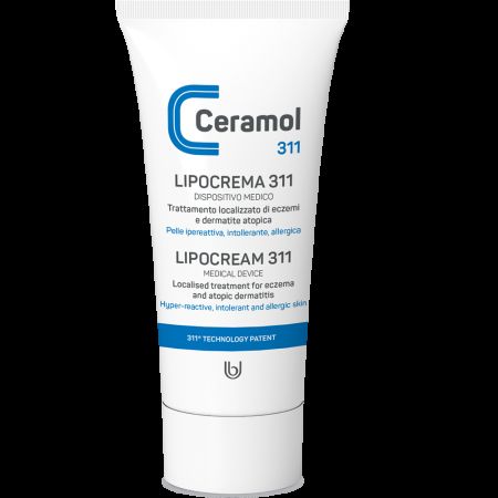 Tratament localizat, eczema si dermatita atopica Lipocream, 50 ml, Ceramol