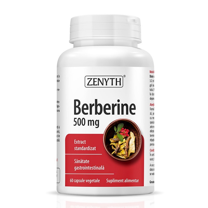 Berberine, 500 mg, 60 capsule, Zenyth