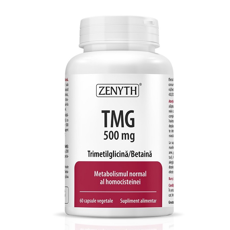 TMG, 500 mg, 60 capsule, Zenyth