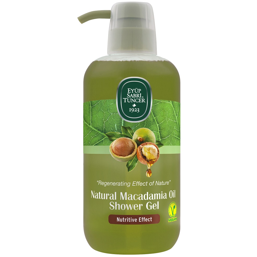 Gel de dus cu ulei natural de macadamia, 600 ml, Eyup Sabri Tuncer