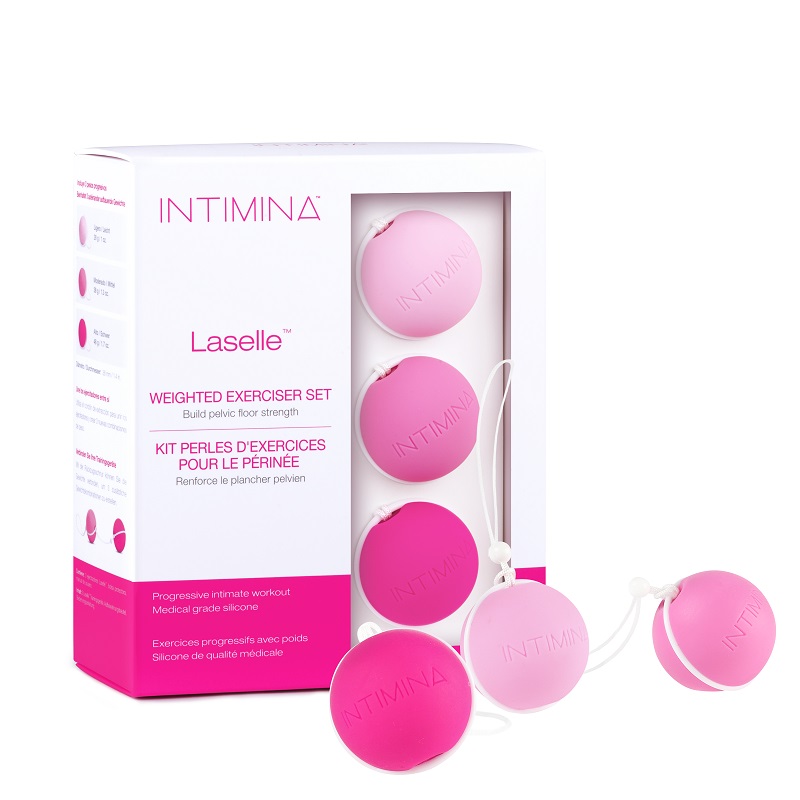 Set greutati pentru tonifierea planseului pelvian Laselle Kegel, Intimina