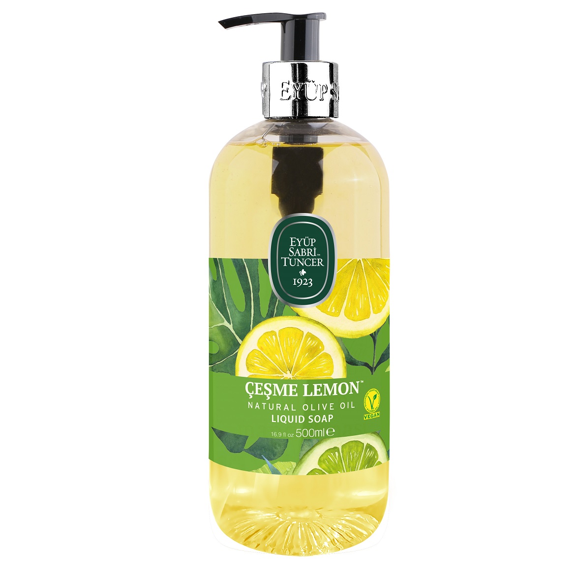 Sapun lichid cu ulei natural de masline Cesme Lemon, 500 ml, Eyup Sabri Tuncer