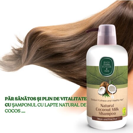 Sampon cu lapte natural de nuca de cocos, 600 ml, Eyup Sabri Tuncer 614912