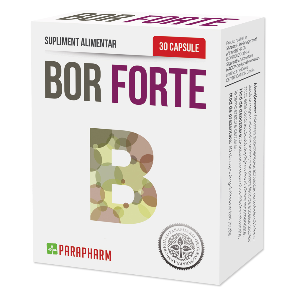 Bor Forte, 30 capsule, Parapharm