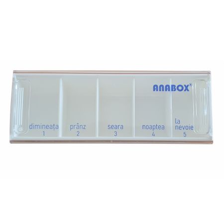 Organizator medicamente pentru utilizare zilnica, diferite culori, Anabox 674816