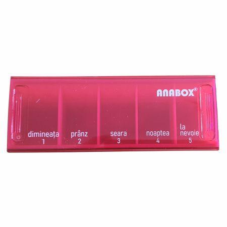Organizator medicamente pentru utilizare zilnica, diferite culori, Anabox 674817