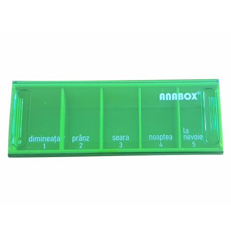 Organizator medicamente pentru utilizare zilnica, diferite culori, Anabox 674818