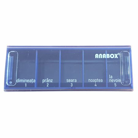 Organizator medicamente pentru utilizare zilnica, diferite culori, Anabox 674819