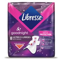 Absorbante Ultra Goodnight Extra Large, 8 bucati, Libresse