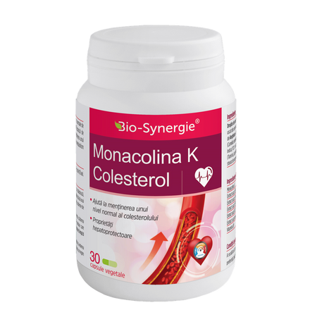 Monacolina K  Colesterol, 30 capsule vegetale, Bio Synergie