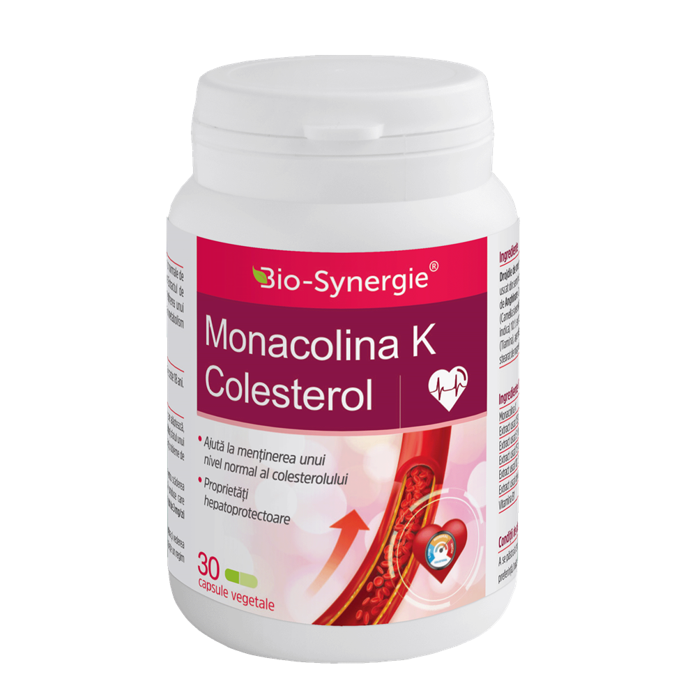 Monacolina K  Colesterol, 30 capsule vegetale, Bio Synergie