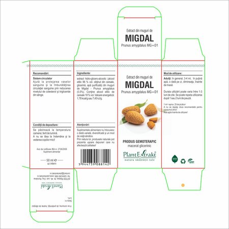 Extract din muguri de Migdal, 50 ml, Plant Extrakt 737179