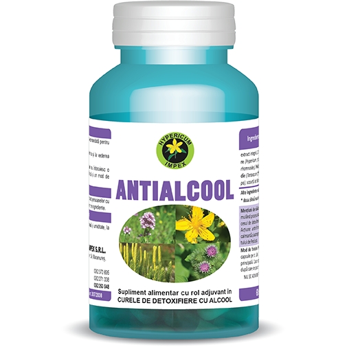 Antialcool, 60 capsule, Hypericum