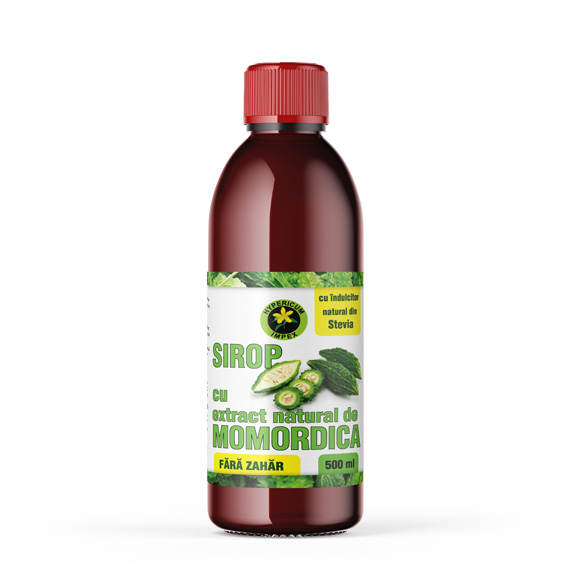 Sirop cu extract natural de Momordica fara zahar, 500 ml, Hypericum