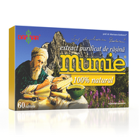 Extract purificat de rasina Mumie, 60 tablete, Damar General Trading