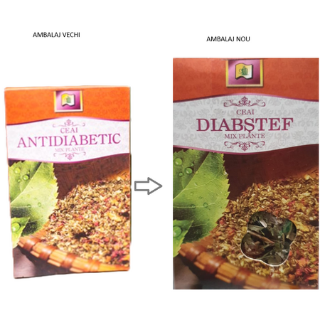 Ceai antidiabetic, 50 g, Stef Mar
