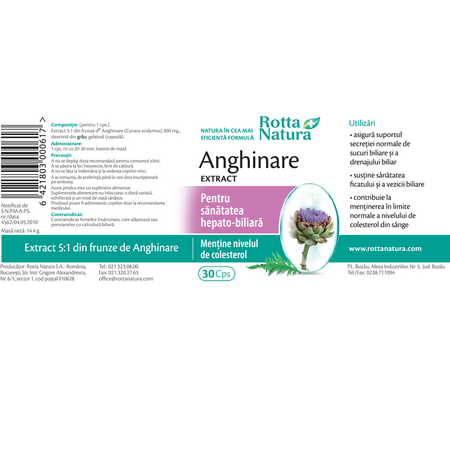 Anghinare Extract, 30 capsule, Rotta Natura 598052