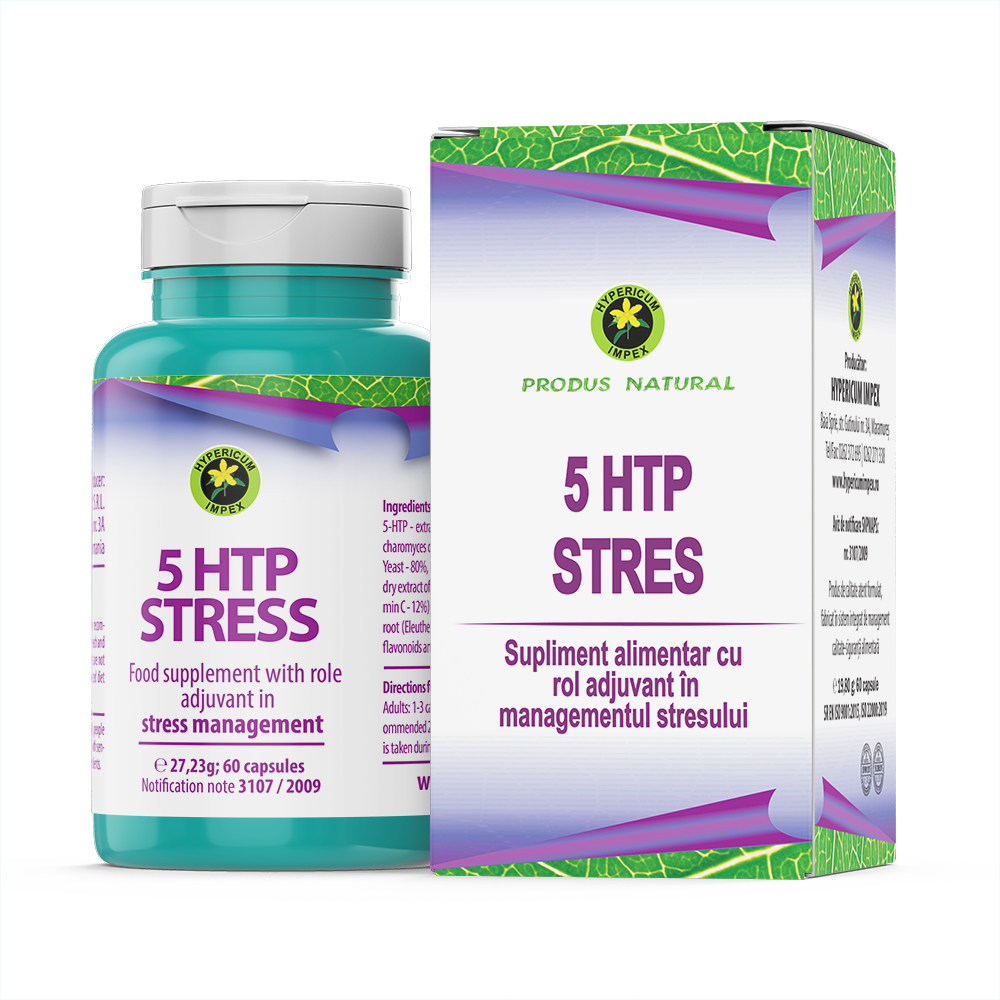 5 HTP Stres, 60 capsule, Hypericum