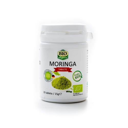 Moringa bio, 30 tablete, Bio All Green