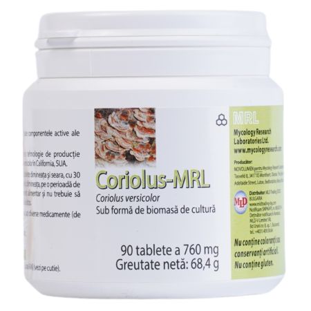 Coriolus MRL, 90 tablete, Mycology Research Laboratoires LO LI