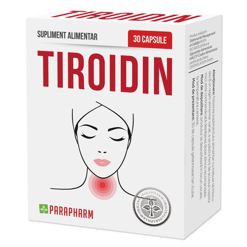 Tiroidin, 30 capsule, Parapharm