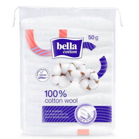 Vata bumbac, 50 g, Bella