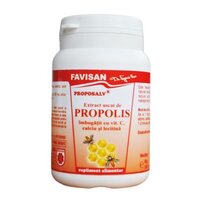 Extract uscat de propolis cu vitamina C, calciu si lecitina Proposalv, 100 ml, Favisan