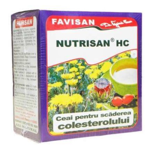 Ceai pentru scaderea colesterolului, Nutrisan HC, 50 g, Favisan