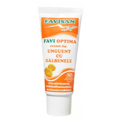 Crema tip unguent cu galbenele, Favi Optima, 40 ml, Favisan